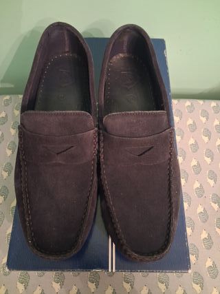 Mocasines Dustin Azul marino. Número 41