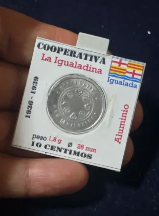Moneda 10 Céntimos Cooperativa La Igualadina 36-39