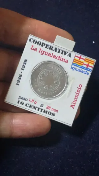Moneda 10 Céntimos Cooperativa La Igualadina 36-39