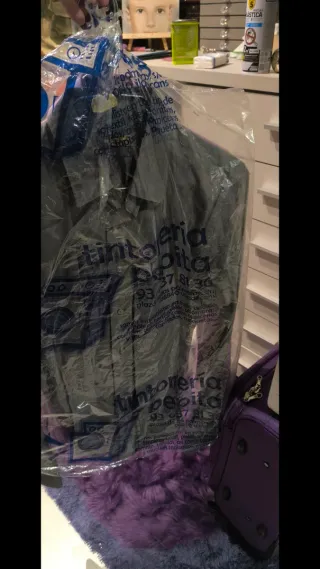 Camisa 7 Camicie Slim Fit Talla M Rosa y gris