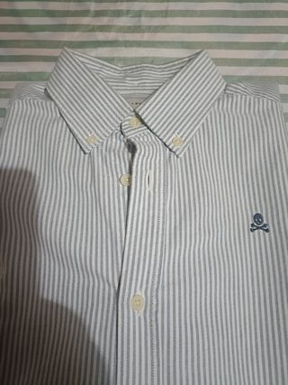 Camisa Scalpers Rayas Azules y Blancas talla 39