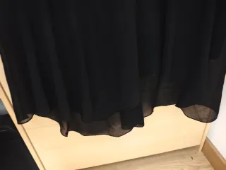 Vestido negro gasa