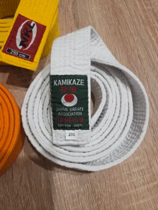 Cinturón Judo NKL oficial Amarillo 290 cm