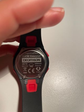 Reloj Deportivo Decathlon Waterproof Rojo