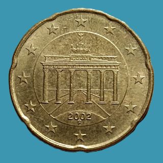 ALEMANIA 20 Céntimos Euro 2002 *F* 1er Mapa