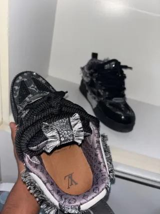 Scarpe Louis Vuitton Swarovski Nere/Grigie