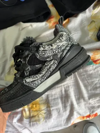 Scarpe Louis Vuitton Swarovski Nere/Grigie