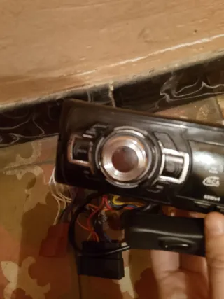 Radiocasete Coche Negro/Plata