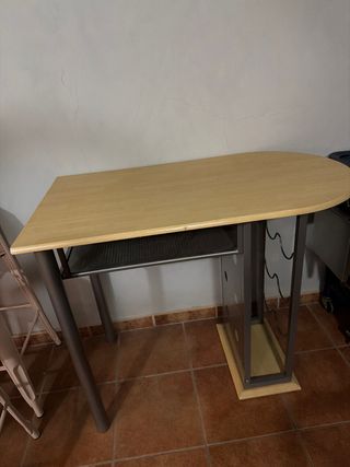 Mesa Barra Cocina con Botellero
