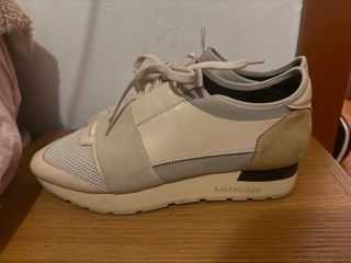 Zapatillas Balenciaga Race Runner Beige