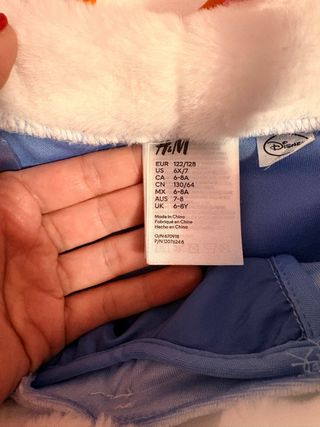 Disfraz Elsa Frozen Talla 6-8