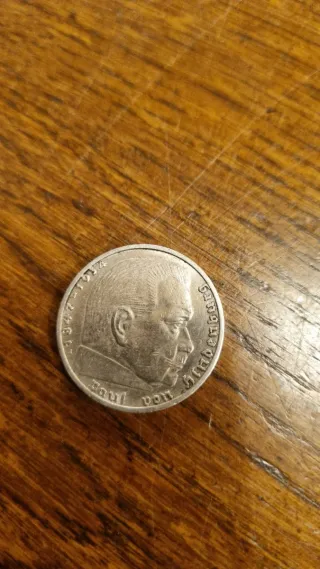 Moneda Tercer Reich Paul von Hindenburg
