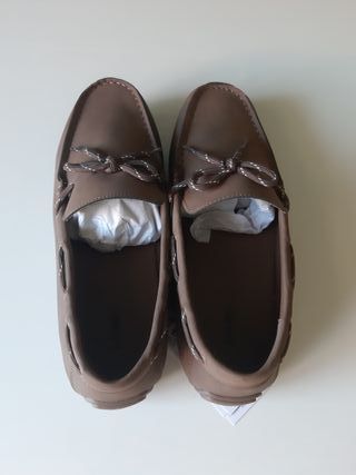 Mocasines beige/marrón talla 41