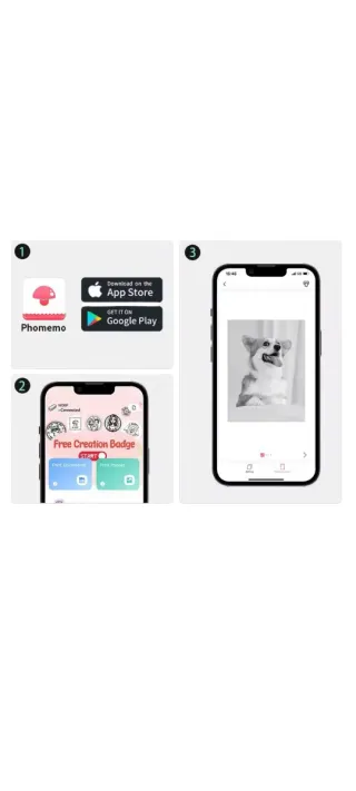 Impresora Térmica A4 Bluetooth blanca, phomemox