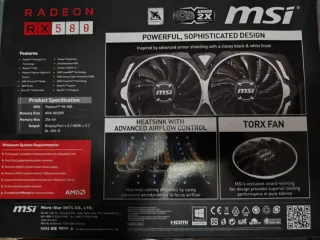 Tarjeta Gráfica MSI Armor RX 580 OC