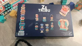 Juego construcción madera Ze Tribu Djeco