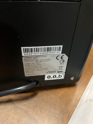 Cafetera Cecotec Cremmaet Compact Steam