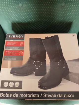 Botas Motero LIVERGY Negra Talla 41