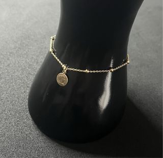 Pulsera Plata 925 con Moneda y Esferas