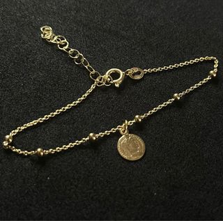 Pulsera Plata 925 con Moneda y Esferas