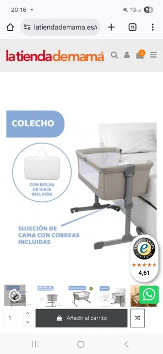 Minicuna Chicco Colecho con bolsa de viaje