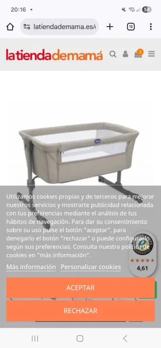 Minicuna Chicco Colecho con bolsa de viaje