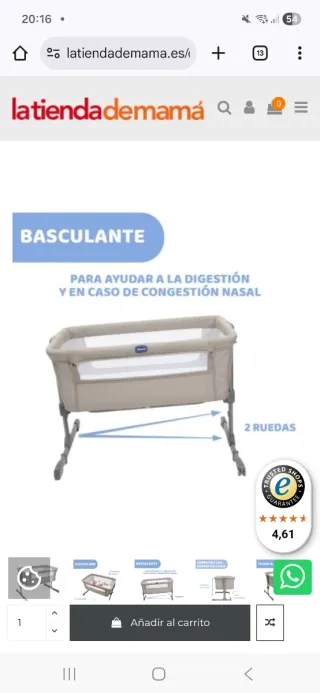 Minicuna Chicco Colecho con bolsa de viaje