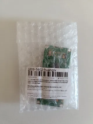 LCD 16x2 (1602) + módulo I2C PCF8574 para Arduino