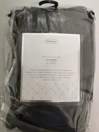 Cortina Opaca Terciopelo Eurofirany Cinta Gris