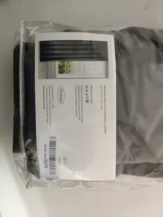 Cortina Opaca Terciopelo Eurofirany Cinta Gris