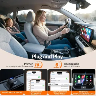 Ottocast Mini Core 2026 Adaptador CarPlay Inalámbr
