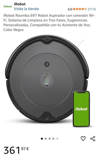 Robot Aspirador Roomba 697 Poco Uso