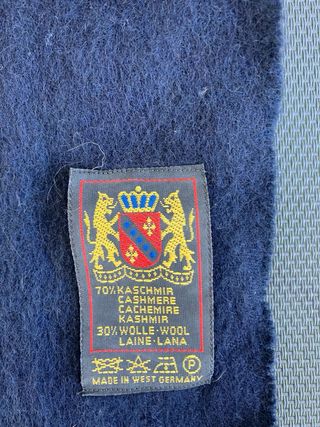 Bufanda Cashmere Azul