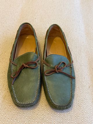 Mocasines Massimo Dutti Talla 44 Verde