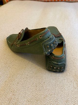 Mocasines Massimo Dutti Talla 44 Verde