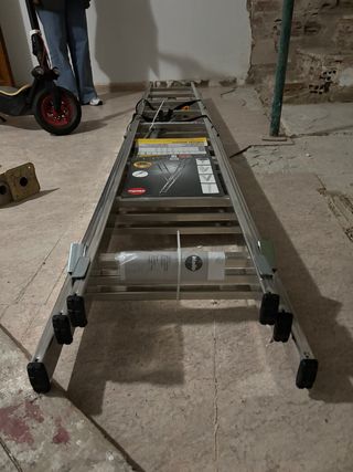 Escalera aluminio 3 alturas 9x 3 a ESTRENAR