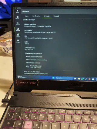 Asus Tuf Gaming F15 Portátil