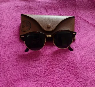 Gafas de sol Ray-Ban Clubmaster Marrones y Doradas