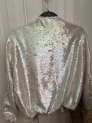 Chaqueta Zara Lentejuelas Multicolor