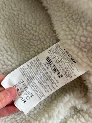 Cazadora vaquera Bershka borreguito oversize XS