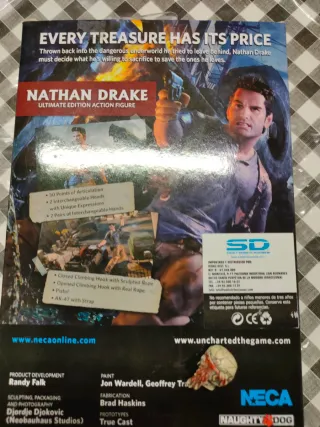 Figura Neca Uncharted Nathan Drake+Figura de regal
