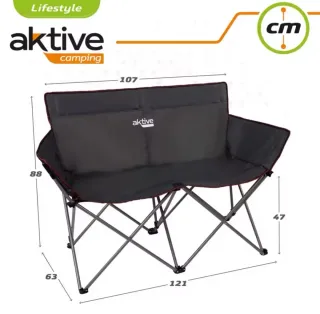 Sofá Silla Camping 2 Plazas Aktive