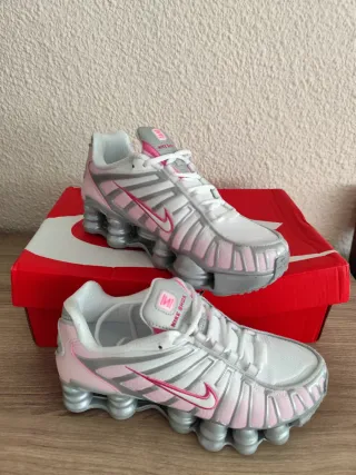 Zapatillas Nike Shox TL Pink/Silver Talla 36