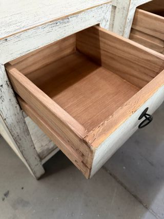 Pareja Mesitas Auxiliares Madera