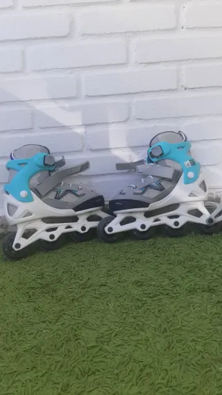 Patines en línea niña turquesa