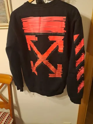 Sudadera Off White Negra Chico. No original.