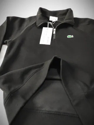 Sudadera Lacoste M Negra con etiquetas