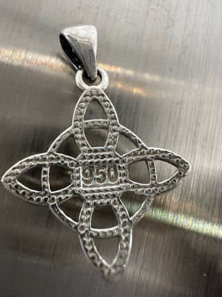Colgante Plata Nudo Celta Lapislázuli