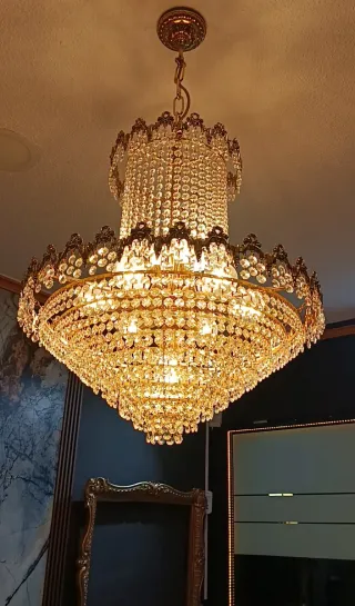 Lámpara Cristal Swarovski 1800 piezas