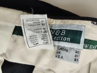 Pantalones negros de vestir bolsillos rectos T-40